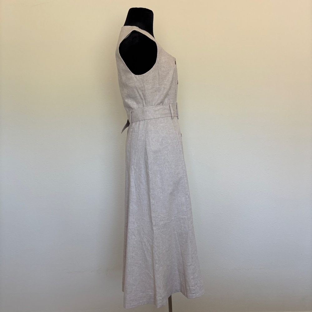 Banana Republic Linen-Blend Button Midi Dress - Picture 3 of 10